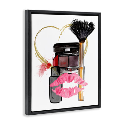 Mwah Beauty Items & Kiss Floating Frame, design by Jesse Keith
