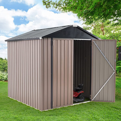 6 ft. W x 6 ft. D Metal Storage Shed