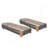 1PC Outdoor Acacia Wood Patio Adjustable Lounge Chair For Backyard, Pool, Garden(Without Cushions)-993386625-993386628
