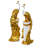 Shamong Golden Emerald Peacocks on Pedestal-887644661