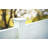 5 in. W x 5 in. D Contemporary Post Top White