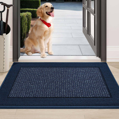Tapis de porte d'intérieur, tapis de porte anti-salissures antidérapants lavables, tapis de bienvenue résistant à la saleté, tapis de sol à profil bas pour la porte arrière et le vestibule
