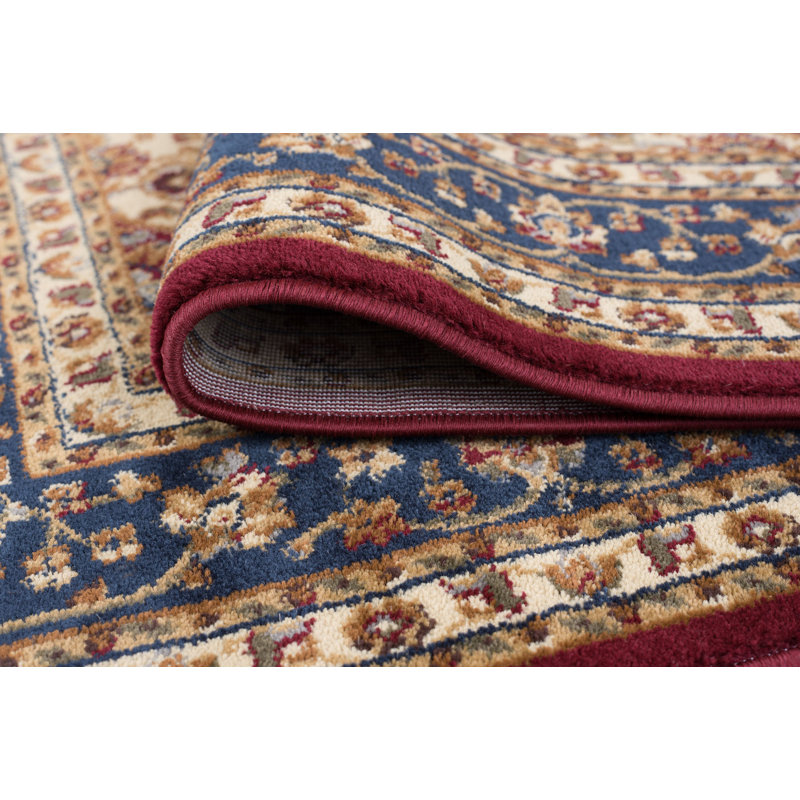 Tapis oriental rouge Clarence, Rond 5 pi 3 po