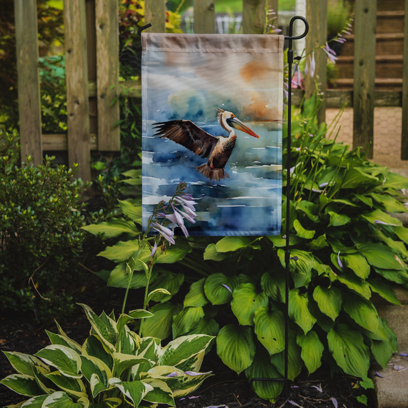 Drapeau de jardin double en polyester H 15,5 po x l 11,25 po