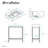 Pierre 24 Single, Freestanding, Open Shelf, Gold Metal Frame Bathroom Vanity-59097696
