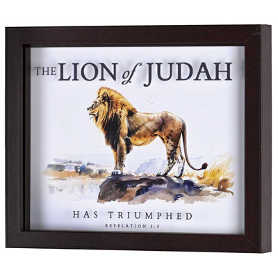 Framed Art The Lion Of Judah 10x8