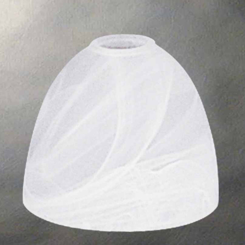 5.25"H x 6.5"W White Alabaster Glass Bell Chandelier Pendant Shade