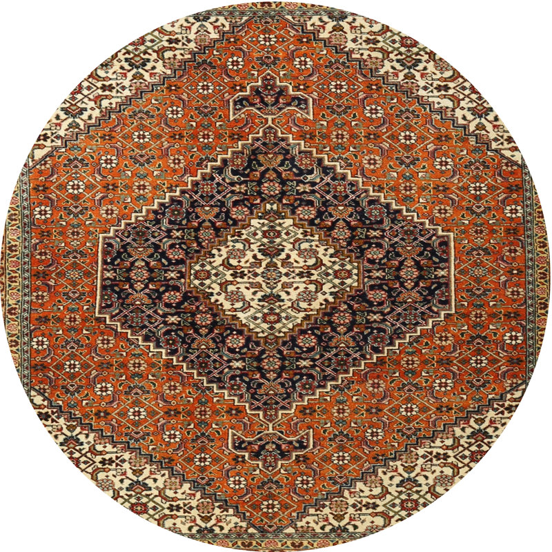 Cazeau Oriental Indoor Rug, Round 6'