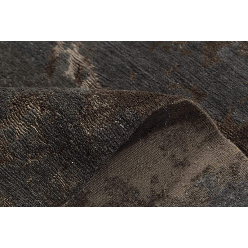 Butterfly Abstract Area Rug in Brown, Rectangle 2' x 3'