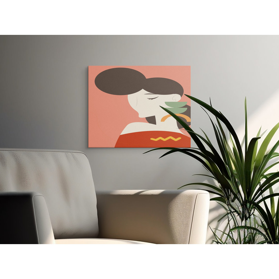 Minimalist Boho Woman Canvas Print
