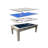 RACK Luxor 7.5-foot 4-in-1 Multi-game Swivel Billiard/pool Table-88751000-88751001