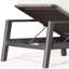 Chaise longue d'extérieur en rotin d'extérieur en alliage d'aluminium