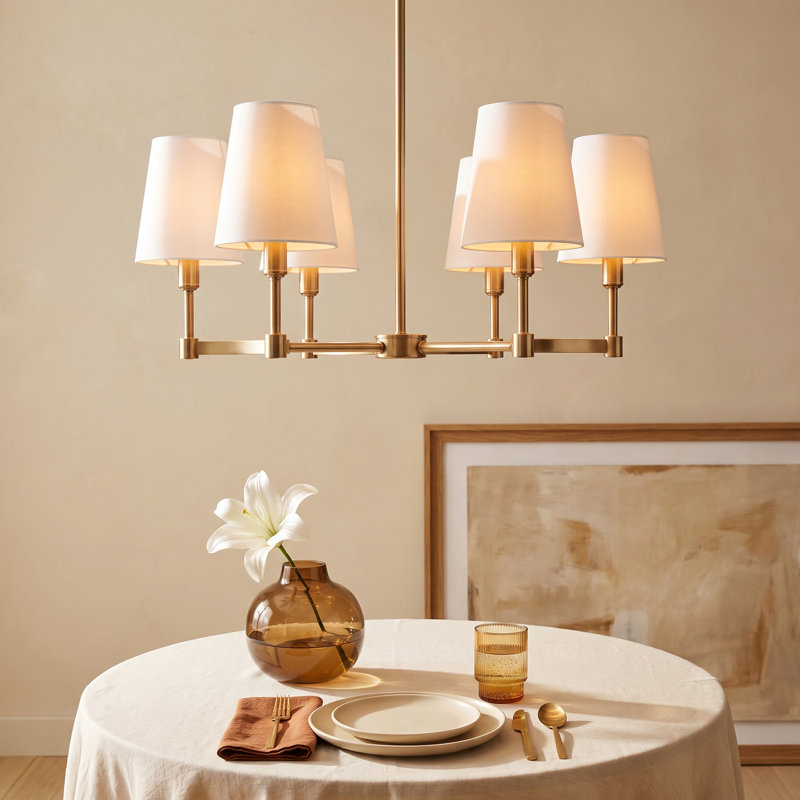 Triton 6-Light Chandelier, Brass
