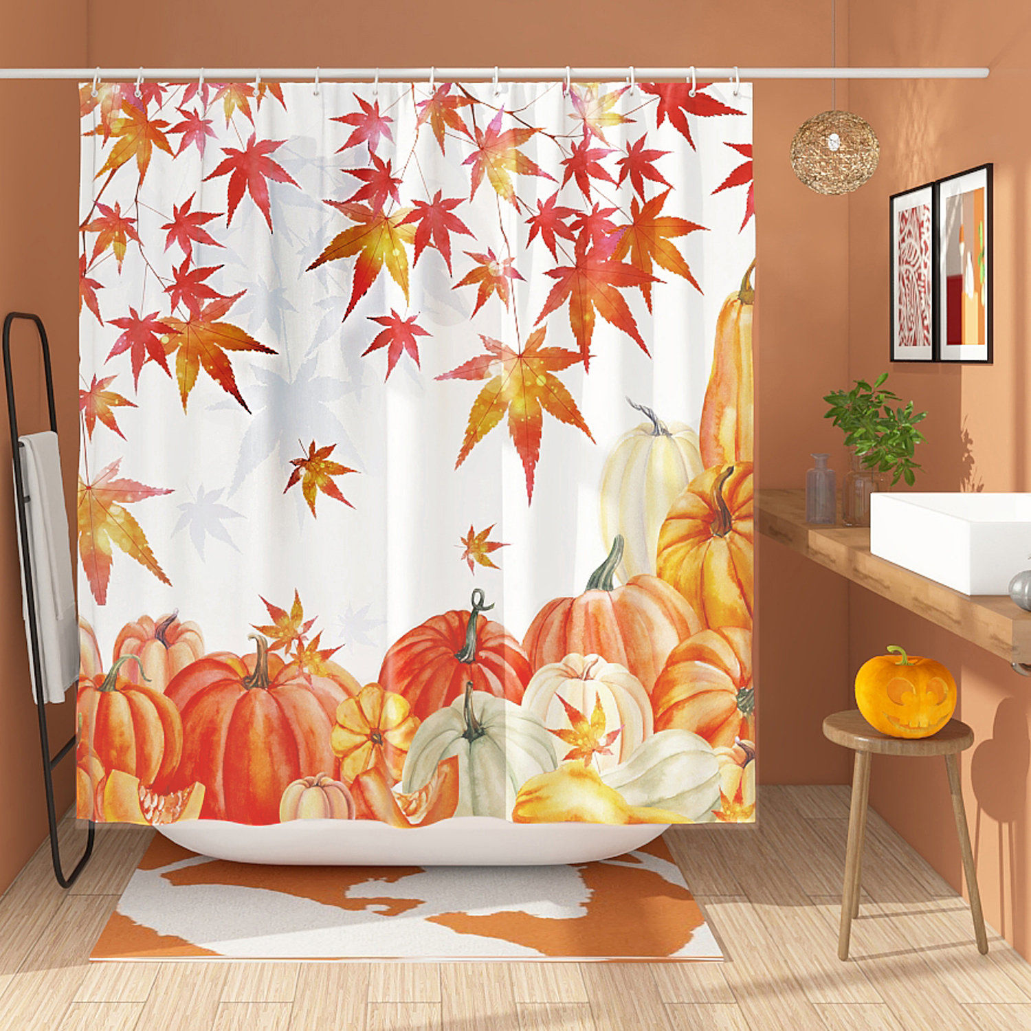 Rosalind Wheeler Amaleah Shower Curtain with Hooks Included | Wayfair