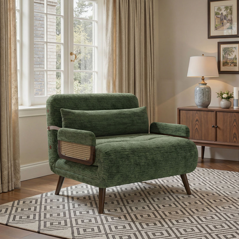1 Seater Chenille Chaise End Sofa, 1 Seater