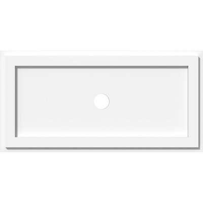 Médaillon de plafond contemporain en pvc de qualité architecturale rectangulaire