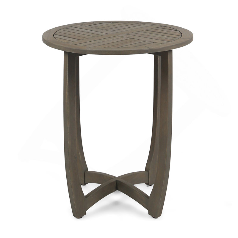 27.5'' CIRCULAR WOOD TABLE