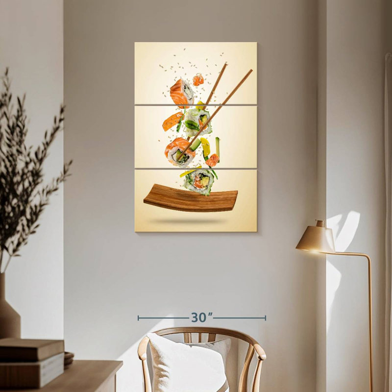 Rouleaux de saumon Yarlin, H 57 po x l 36 po
