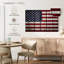Drapeau américain Borges sur bois-107880353