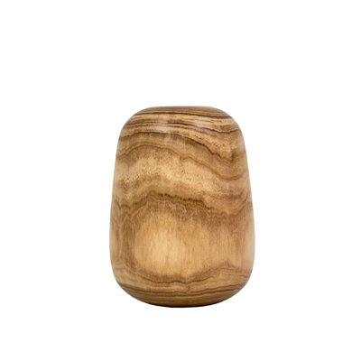Woodgrain Barrel Vase