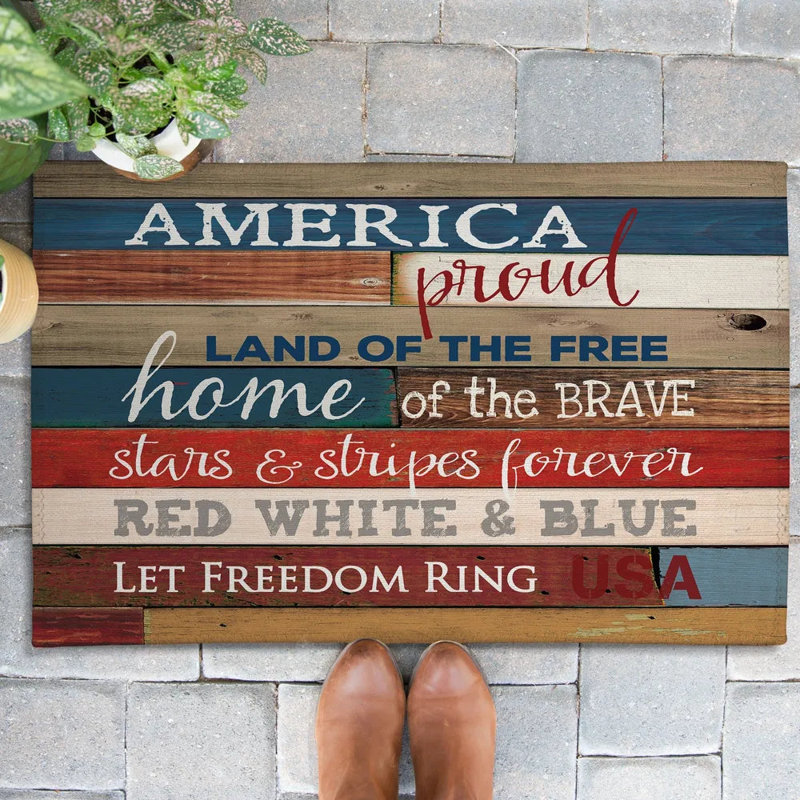 Tapis d'extérieur America Proud, L 24 po x L 36 po