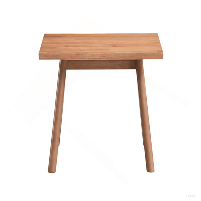Table de bout décontractée de style Mid-Century décontracté et élégant avec finition naturelle