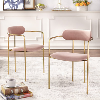 Carrigan 18.5'' H Velvet Upholstered Dining Chair