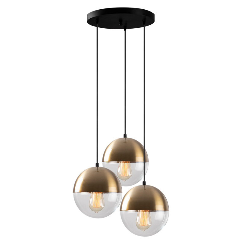 Luminaire suspendu vintage à 3 lumières Chahinez