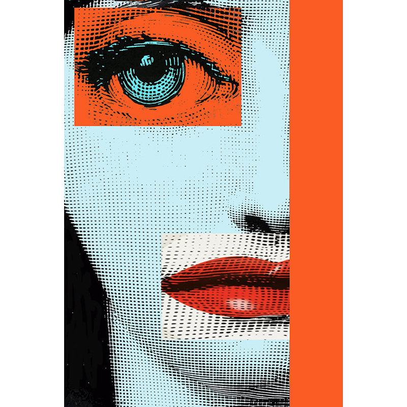 Profile 2 Print by Jeffrey Goodman, Image Brush Gel