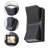 2-Light Black Aluminum Outdoor Wall Light(2-Pack)