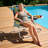 5-Position Reclining Beach Chair For Adults, 350 Lbs Capacity, Folding Portable With Cooler Bag & Backpack Straps-185562189