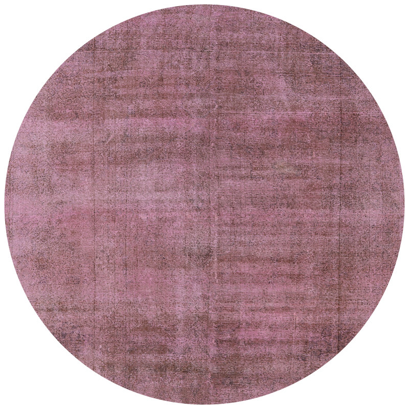 Tapis rose à motif abstrait Rupelmonde, Round 6'