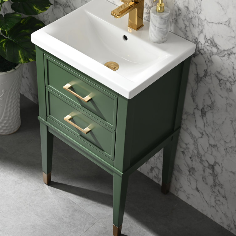 Deon 20'' Single Bathroom Vanity with Ceramic Top