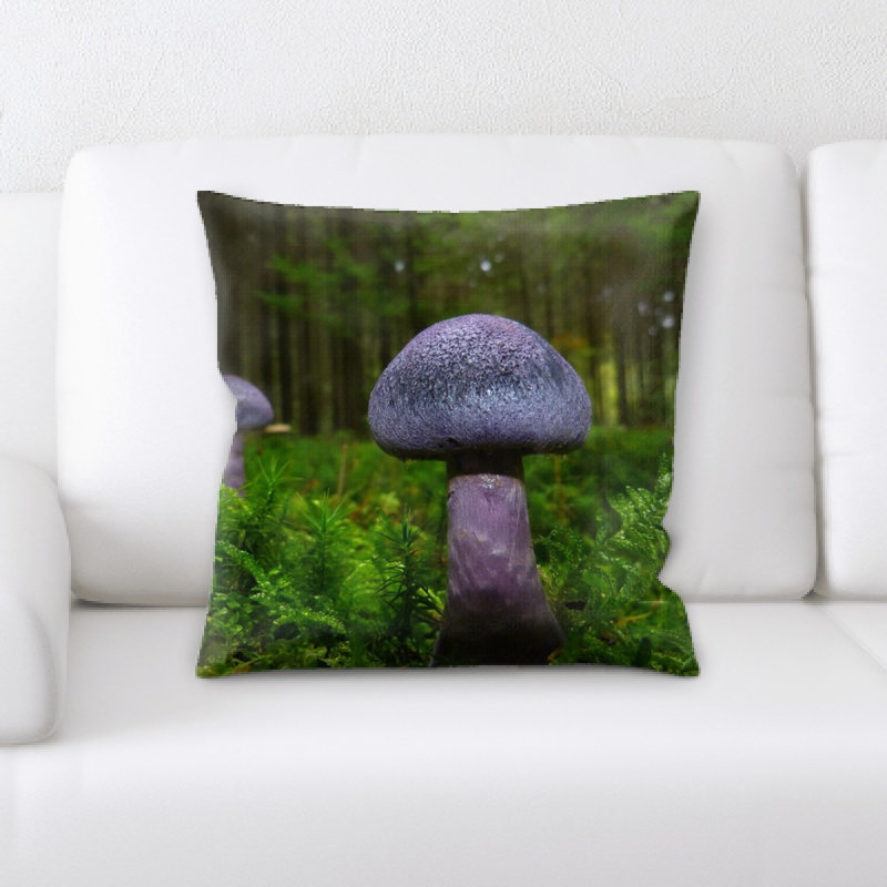 Housse et insert de coussin carré Mushroom