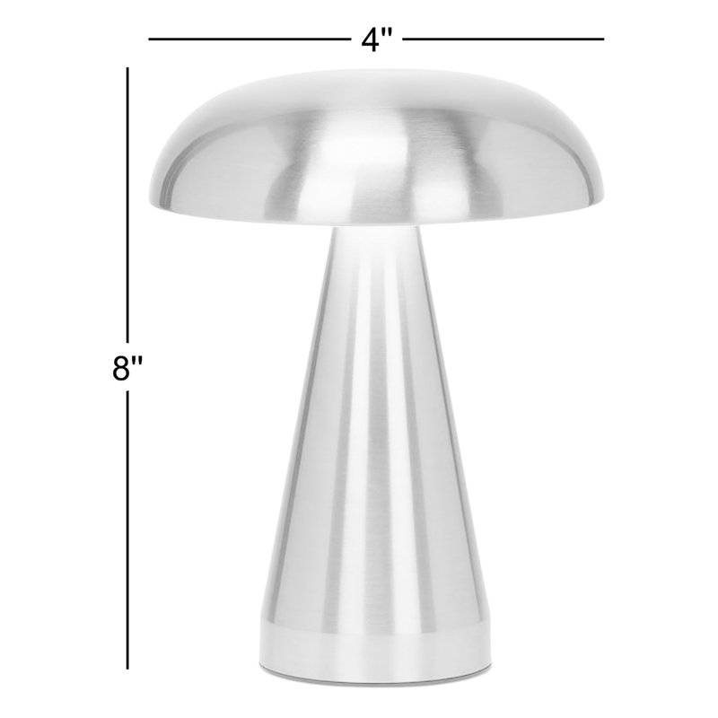 Lampe de bureau en métal Zanasia, Argent