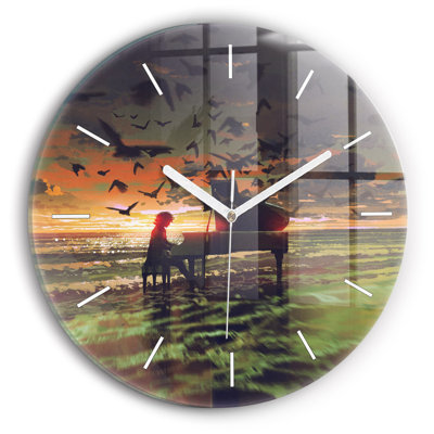 Glass Wall Clock