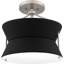 Montz 2-Light Brushed Nickel Semi-Flush Mount Light