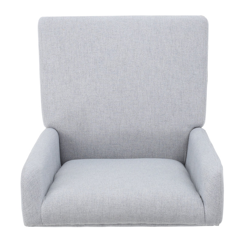 Chaise d'appoint rembourrée Harlow, Gris bleu clair