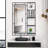 Modern Vanity Mirror with Multi-functional Shelf-119971672