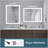 LED Bathroom Mirror with Front Side Light, Defogging, HD Reflection, and Dimmable Colors