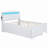 Full Size Platform Bed With Storage Headboard, Usb, Twin Size Trundle And 3 Drawers-2095178545-2095178559