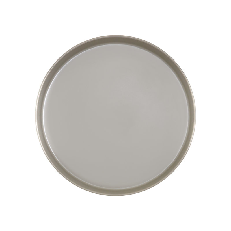 Hudson - Assiette en mélamine à rebords surélevés de 10 po Ash