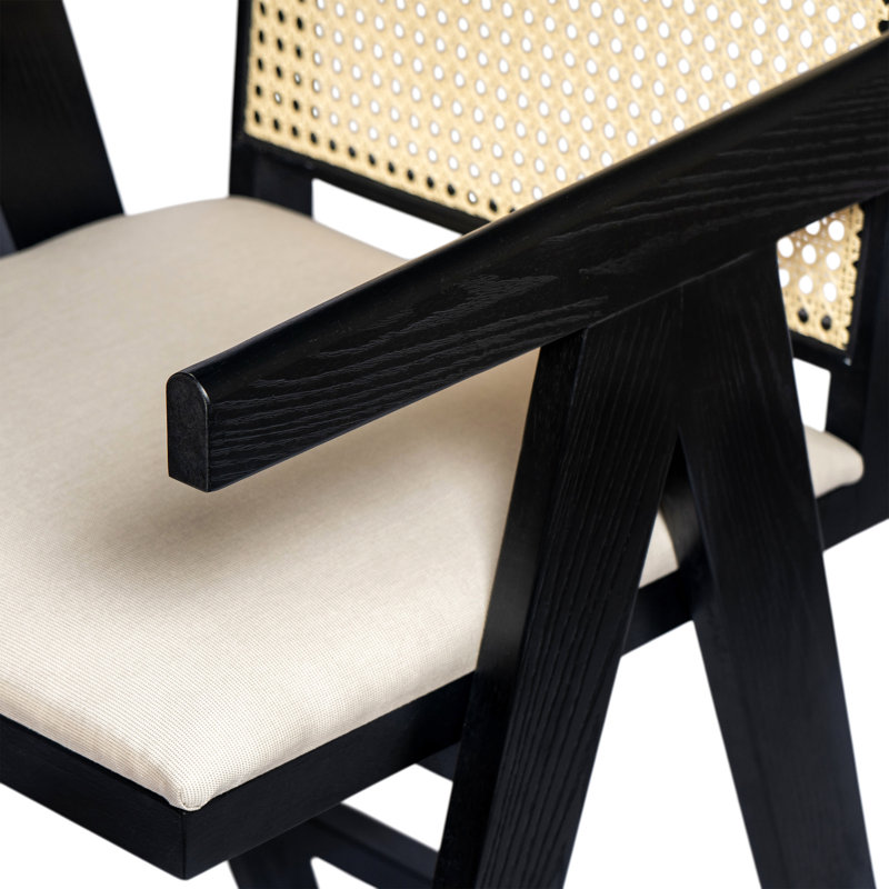 Tabouret de bar minimaliste moderne de 27 po avec siège en bois massif, structure en bois massif
