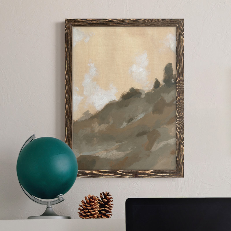 Hillside Walking Path III - Peinture sur toile encadrée, Noyer, H 38 po x l 28 po x P 1 po