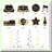 60-Piece Black, Gold & Confetti Balloon Set