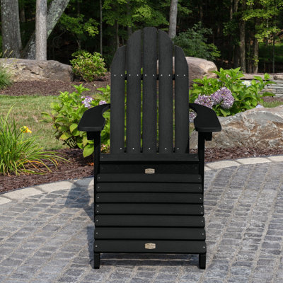 Hinz Outdoor Adirondack Chair With Ottoman