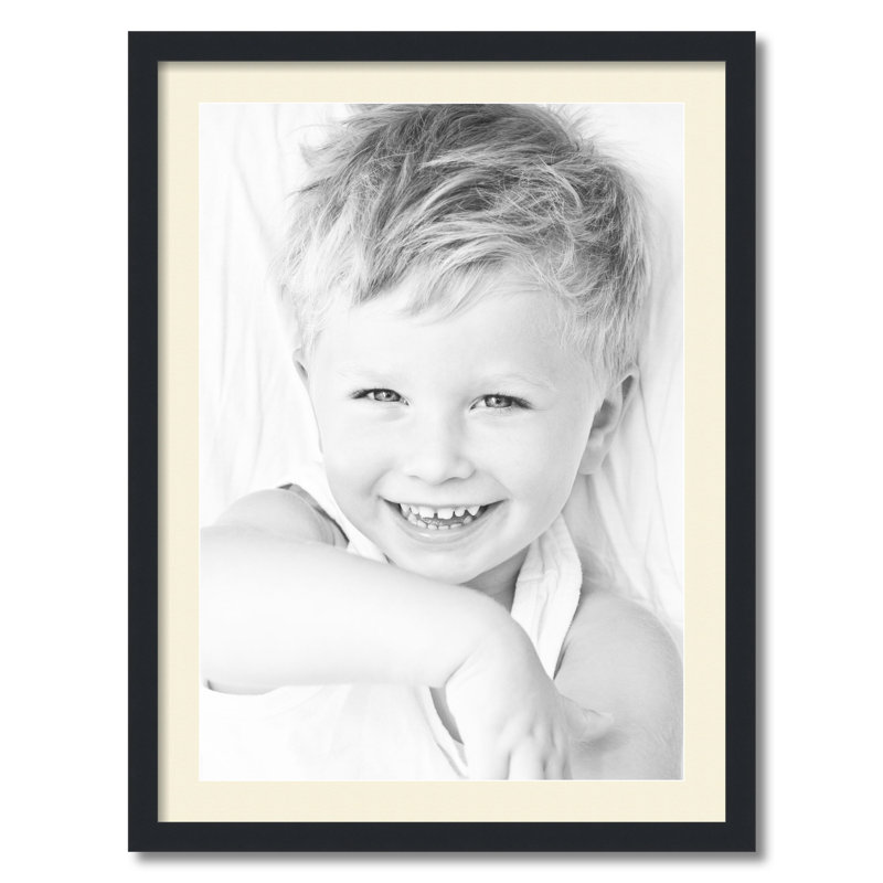 Cadre pour photo simple 20 "x 28" en bois mat, Ivoire