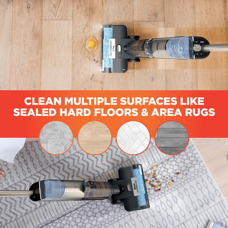 Shark HydroVac MessMaster Wet Dry Cordless Vacuum Cleaner, 3-in-1 Multi-Surface Vacuum Mop & Self-Cleaning System, Lightweight, Powerful Suction, for Hard Floors & Area Rugs, Stone