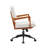 Upholstered Swivel Home Office Desk Chair-1400671504
