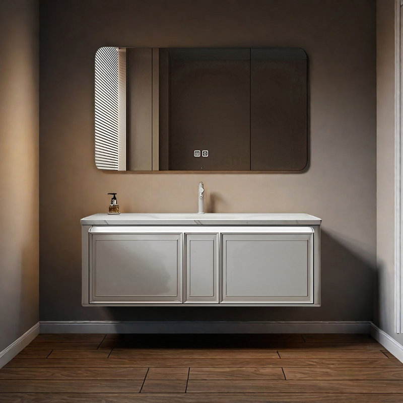Armoire de salle de bain française, H 19,68 po x l 51,18 po x P 19,68 po